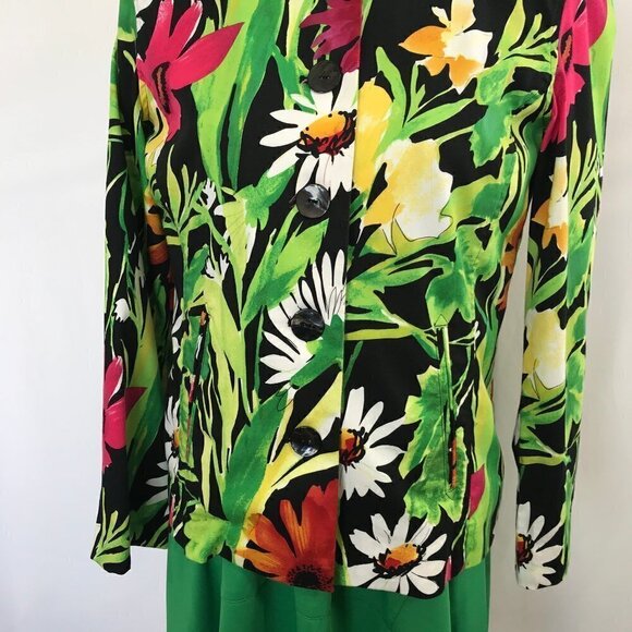 Chico's Lightweight Summer Floral Jacket/Blazer - Picture 3 of 15